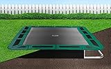 Flatground Rechteck Trampolin Capital Play 427x305 Grün Bodentrampolin