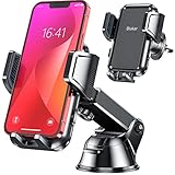 Blukar Handyhalterung Auto Handyhalter fürs Auto 2022 4 in 1 KFZ Handyhalterung 360° Drehbar Lüftung & Saugnapf Handy Halterung Auto EIN-Knopf-Release Kompatibel mit iPhone/Galaxy/Huawei/Xiaomi