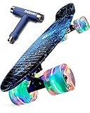 Skateboard Kinder Ab 5 Jahre - 58 CM Mini Kinder Skateboard Mädchen Jungen Cruiser Skateboard Kinder ab 6 Jahre Cruiser Board Skateboard Kinder ab 8 Jahre Skateboard Kinder ab 10 Jahre Mini Skateboard