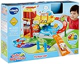 VTech Baby Flitzer - Parkgarage – Interaktives Spielzeug mit Abschleppwagen, Aufzug, Rutsche, Tankstelle u. v. m. – Für Kinder von 1-5 Jahren