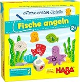 Haba 4983 - Meine ersten Spiele Fische angeln, spannendes Angelspiel mit bunten Holzfiguren, Lernspiel und Holzspielzeug ab 2 Jahren, Motorikspielzeug