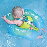 Free Swimming Baby Aufblasbare Baby Schwimmring hilft dem Baby beim Strampeln und Schwimmenlernen für Baby ab 3-36 Monate(Grün, L)