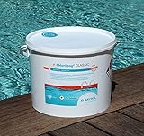 BAYROL e-Chlorilong® CLASSIC – langsamlösliche 200 g Chlortabletten zur Dauerdesinfektion - Aktivchlorgehalt 92 % - alle Filterarten - kalkfrei & pH-neutral - hygienisch reines Poolwasser - 10 kg