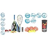 Speedminton® S700 Set – Original Speed Badminton/Crossminton Allround Set inkl. 5 Speeder®, Spielfeld, Tasche & Fun Speeder® - 3er Pack Speed Badminton/Crossminton Einsteiger- und Kinderball