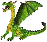 Bullyland 75593 - Spielfigur Grüner Drache, ca. 8,7 cm, detailgetreu, PVC-frei, ideal als Tortenfigur und kleines Geschenk für Kinder ab 3 Jahren