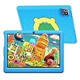 Tablet für Kinder zu 10 Zoll, HotLight Kids Tablet mit Elternsteuerung, 32 GB ROM+128 GB SD Erweiterung, Kidoz vorinstalliert, 6000 mAh, WiFi, Typ C, Lern-Tablet mit Schutzhülle (Blau)