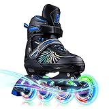 Hiboy Inline Skates für Kinder, verstellbare Rollschuhe mit voll beleuchteten Rädern, Aluminiumrahmen für Jungen, Mädchen und Erwachsene