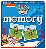 Ravensburger - 20743 Paw Patrol Memory, der Spieleklassiker für alle Fans der TV-Serie Paw Patrol, Merkspiel für 2-8 Spieler ab 4 Jahren