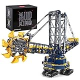 Mould King 17006 Technik Schaufelradbagger Bausatz, Fernbedienung & APP Bagger Montage Spielzeug Set mit 6 Motor und Bauset(4588 Teile)