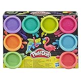 PlayDoh E5063 0 8erPack mit Spielknete in 8 Neonfarben, Knete für fantasievolles und kreatives Spielen