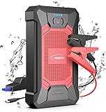 YABER Starthilfe Powerbank, 1000A Spitzstrom Tragbare Auto Starthilfe 12V Autobatterie Anlasser Starthilfegerät mit LED Taschenlampe,IP66 Wasserdicht