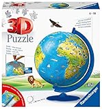 Ravensburger 3D Puzzle 11160 - Kinderglobus in deutscher Sprache - 180 Teile