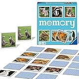 Ravensburger Memory 20879 - Tierkinder, der Spieleklassiker für Tier-Fans, Merkspiel für 2-8 Spieler ab 3 Jahren