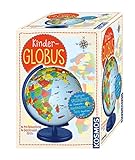 KOSMOS 673024 Kinder-Globus, ab 5 Jahren, mit Beleuchtung, Durchmesser 26 cm, Lernspielzeug für Kinder und Deko fürs Kinderzimmer