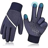 AOTOW Handschuhe Kinder Winter Fahrradhandschuhe: Touchscreen Outdoor Sporthandschuhe Radhandschuhe Bike Winterhandschuh Touch Smartphone Fingerhandschuh Fuer Jungen Mädchen 4-12 Jahre