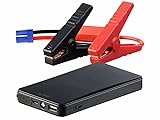 reVolt Jump Starter: USB-Powerbank mit Kfz-Starthilfe, LED-Leuchte, 6.000 mAh, 400 A (Powerbank für Auto)