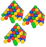 Knorrtoys 56790 - Bälleset - 300 bunte Plastikbälle/ Bälle für Bällebad im Karton, 6 cm Durchmesser, in Farbmischung blau / rot / gelb / grün, ohne gefährliche Weichmacher