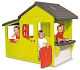 Smoby - Neo Floralie Spielhaus - Geräumiges Spielhaus mit Wintergarten, Barbecue-Küche, Blumenkästen und Türklingel, für Kinder ab 3 Jahren, Exklusiv