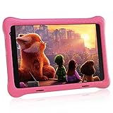 XCX 8 Zoll Tablet Kinder, Android 10 Kinder Tablet, FHD 1920 * 1200 IPS Display, 2GB+32GB, Quad Core, Vorinstalliertes Kidoz, Dual Kamera Tablet PC, Bluetooth, WiFi Kids Tablet (Rosa)