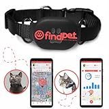 findPet Cat GPS Katzenfinder [Mini 2022] Sehr leicht nur 20 g GPS-Halsband für Katzen mit Standort in Echtzeit und Aktivitätstracker 24 Stunden