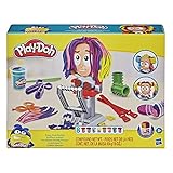 Play-Doh Verrückter Freddy Friseur Haarsalon Spielset für Kinder ab 3 Jahren mit 8 dreifarbigen Dosen à 56 g, Multicolour, 6.68 x 27.94 x 21.59 cm