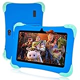 EagleSoar Kinder Tablets 7 Zoll HD Display Android 11 Tablet für Kinder 2GB+32GB Quad Core, Bluetooth, Kindersicherung, Augenschutz Kindertablet Ab dem Vorschulalter mit kindersicherer Hülle (blau)
