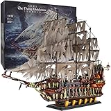 PIANETA 13138 Mould King Piratenschiff Modell, Fliegender Holländer Segelschiff, mit 3653pcs Klemmbausteinen