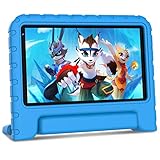 Kinder-Tablet 7 Zoll Quad-Core 1,6 GHz Aocwei Android 11 HD Kinder-Tablet, 32 GB (TF 128 GB) | WLAN | Dual-Kameras | Kindersicherung | Kindersicheres Etui, Blau…