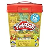 Play-Doh Großes Knetset mit Aufbewahrungsbox für Kinder ab 3 Jahren mit 8 Farben und über 20 Knetwerkzeugen