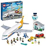 LEGO 60262 City Passagierflugzeug mit Flughafenterminal und LKW, Spielset für Kinder ab 6 Jahren