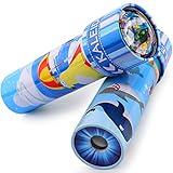 iKeelo Klassisches Kaleidoskope aus Zinn - 2er Pack, Kaleidoskop Kinder Lernspielzeug mit Metallgehäuse, Geburtstagsgeschenk für Jungen und Mädchen (Unterwasserwelt +Polarwelt)