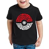 A.N.T. Fang sie alle T-Shirt für Kinder Poke Ball Monster Spiel online, Größe:140