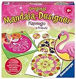 Ravensburger Mandala Designer Flamingo & Friends 28518, Zeichnen lernen für Kinder ab 6 Jahren, Kreatives Zeichen-Set mit Mandala-Schablonen für farbenfrohe Mandalas
