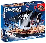 PLAYMOBIL Pirates 6678 Piraten-Kampfschiff inkl. Kanonen, schwimmfähig, ab 4 Jahren