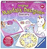 Ravensburger Mandala Designer Unicorn 29703, Zeichnen lernen für Kinder ab 6 Jahren, Kreatives Zeichen-Set mit Mandala-Schablonen für farbenfrohe Mandalas, Yellow